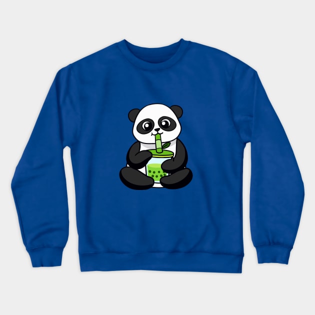 Boba Panda Crewneck Sweatshirt by WildSloths